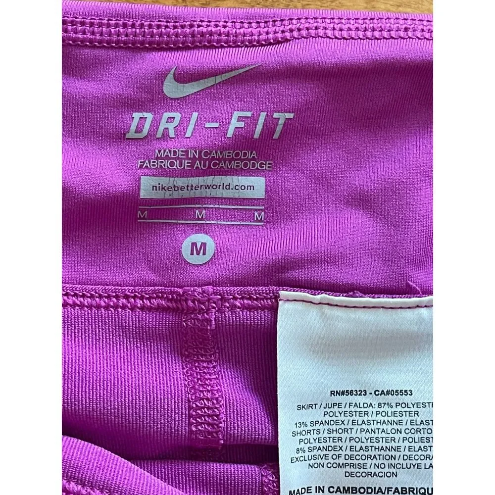 Lot 3 Workout Outfits 2 Tops 1 Nike Skort, Under Armour Purple & Gray Size M/L - Picture 8 of 13